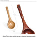 Chic Chestnut Wood Extended Handle Soup Ladle - Sophisticated Cooking Spoon for Your Culinary Space