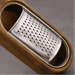 Elegant Acacia Wood and Stainless Steel Cheese Grater with Collector Box