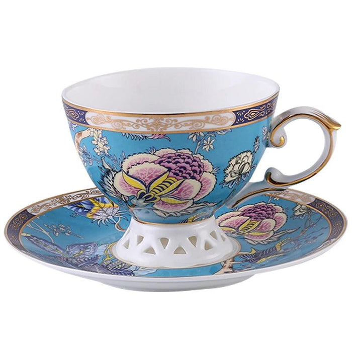 Elegant European Fine Bone China Tea and Coffee Service Set