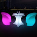 Glowing RGB LED Rechargeable Lounge Chair: Stylish Illuminated Armchair for Any Space