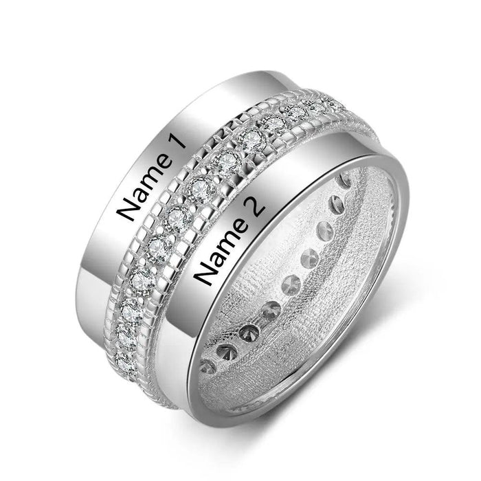 Personalized Engraved Love Rings for Women