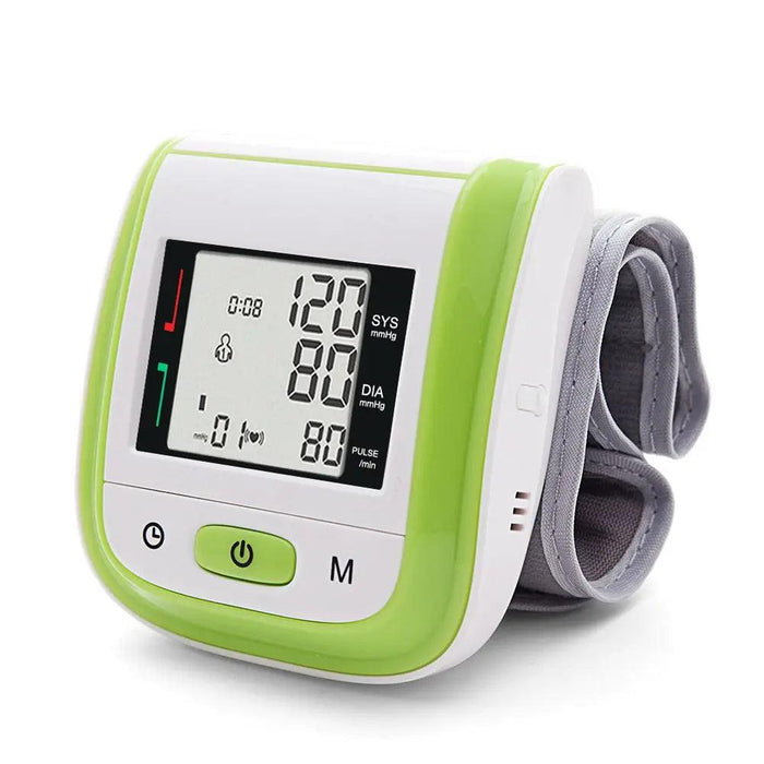 Wrist-Fit Digital Blood Pressure & Heart Rate Tracker for Optimal Health Monitoring