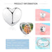 Customizable 925 Sterling Silver Heart Charm with Free Photo Engraving