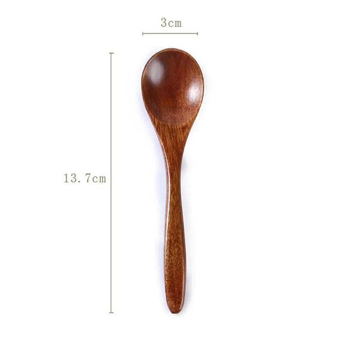 Bamboo Wooden Spoon for Kids - Eco-Friendly Kitchen Utensil for Soup, Rice, and Desserts