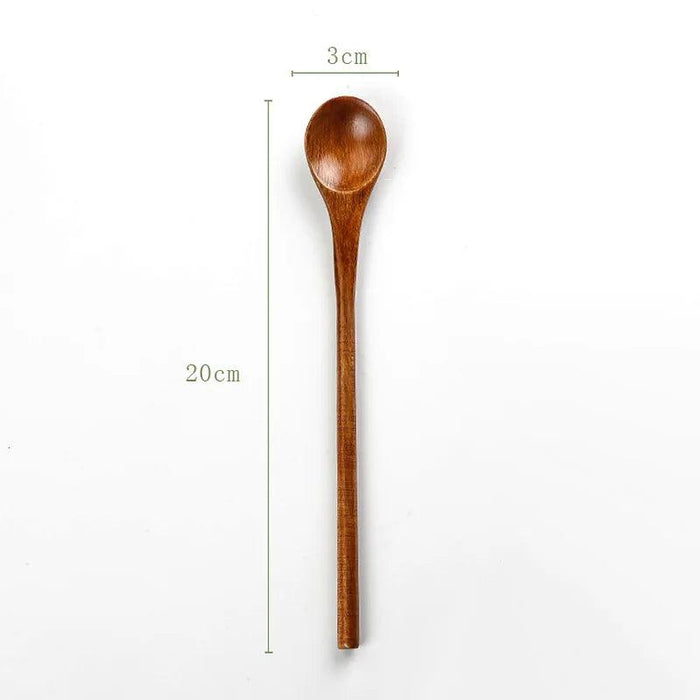 Handcrafted Eco-Friendly Japanese Wooden Spoon - Essential Tool for Soups, Rice, and Desserts