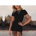 Glamorous Empire Waist Sleeveless Ruched Mini Dress