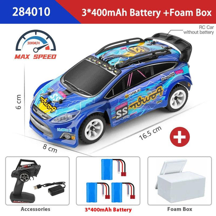 WLtoys 1:28 Mini 4WD Electric RC Drift Car - 30KM/H Remote Control Racing Toy for Kids and Enthusiasts