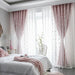 Charming Heart-Embroidered Tulle Blackout Curtains for Baby Girls' Princess Rooms - Single Panel in Double Pink