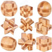 Bamboo Kong Ming Lock Puzzle - Creative 3D Logic Challenge for Kids