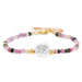 Charming Cat Lovers Beaded Bracelet - Colorful 3mm Jewelry Gift for Women and Girls