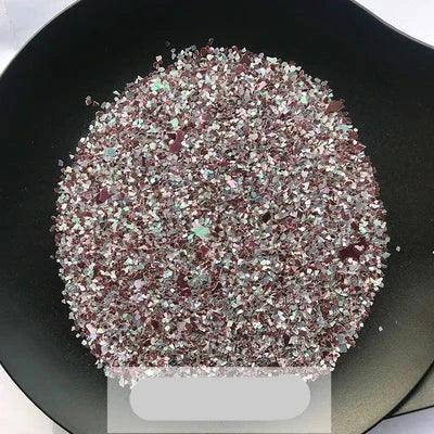 10g Iridescent Natural Seashell Fragments for Creative Nail Art and DIY Projects