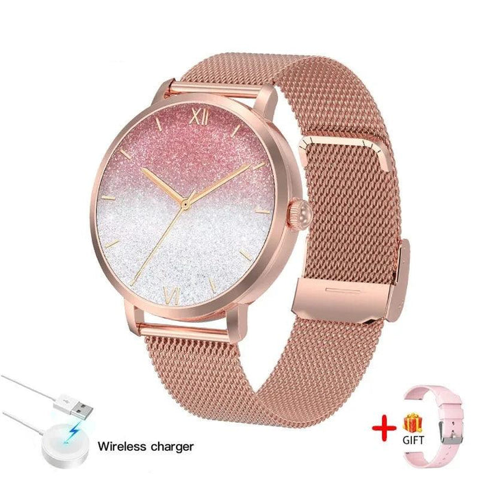 Chic Smart NFC Watch for Women with Bluetooth Calling, GPS, and Health Monitoring