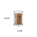 Elegant Clear Acrylic Toothpick and Cotton Swab Dispenser - Hygienic Organizer for Home and Hospitality