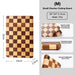 Artisan Acacia Wood Cutting Board with Unique Checkerboard Pattern - Non-slip Solid Wood Kitchen Essential