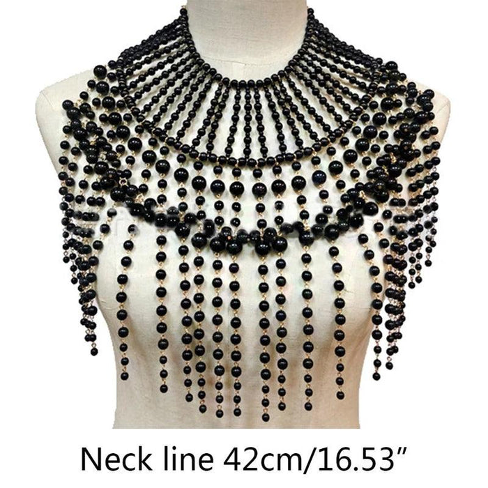 Pearl Elegance Choker and Body Chain Set