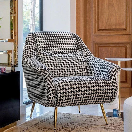 Scandinavian Luxe Upholstered Armchair for Stylish Home Interiors