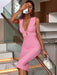 Chic Pink Cut-Out Bodycon Dress - Your Ultimate Summer Statement Piece