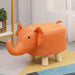 Charming Cartoon Animal Wooden Stool for Kids - Fun and Portable Shoe Changing Seat