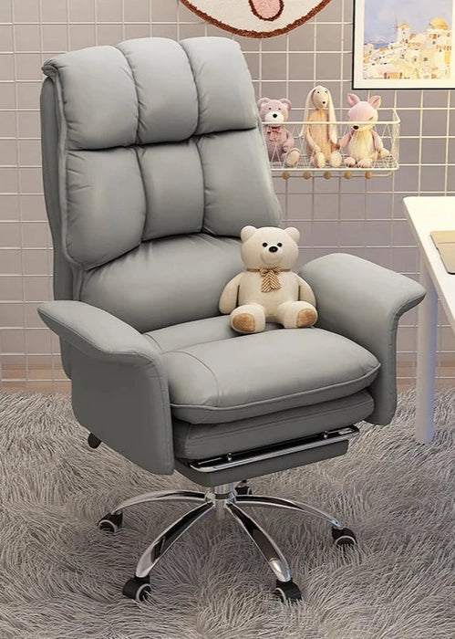 Premium Adjustable Leather Gaming Recliner with Ergonomic Design