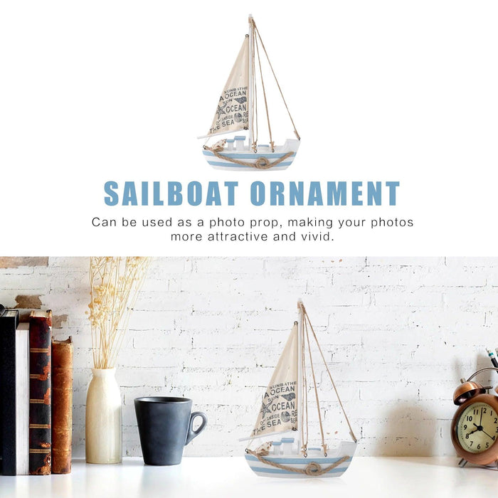 Opulent LED-Illuminated Nautical Sailboat Sculpture for Coastal Elegance