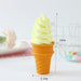 Lifelike Decorative Ice Cream Cone Replica for Photography and Shop Displays