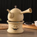 Artisan Clay Tea Set with Classic Kettle and Kung Fu Teapot for Elegant Brewing