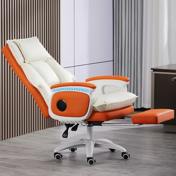 Luxurious Ergonomic Leather Executive Chair - Experience Unmatched Comfort for Long Hours