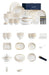 Korean Artistry-Inspired Elegant White Ceramic Dinnerware Set