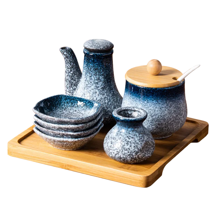 Japanese Ceramic Seasoning Set for Elevated Culinary Experiences