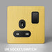 Luxurious Gold Dimmer Switch Set with USB Charging Port - Perfect for French/EU Plugs