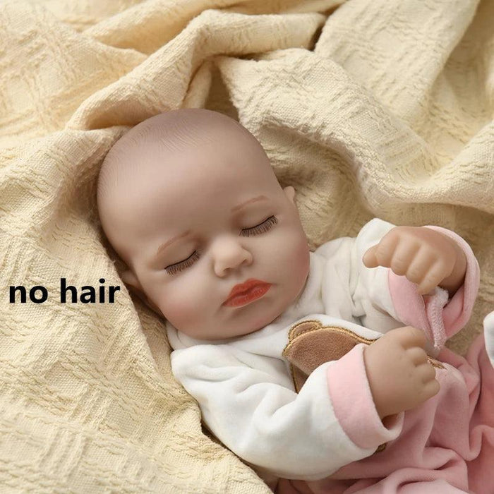 16-Inch Lifelike Reborn Baby Girl Doll - Realistic Full Vinyl Body with Outfit, Ideal for Gifts and Collectors