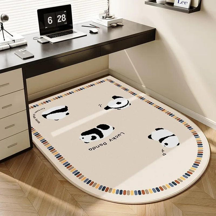 Playful Cartoon Non-Slip Chair Mat - Fun and Functional Office Accessory