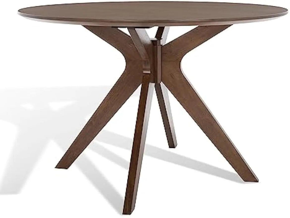 Chic Walnut Round Dining Table from SAFAVIEH Home Couture Collection