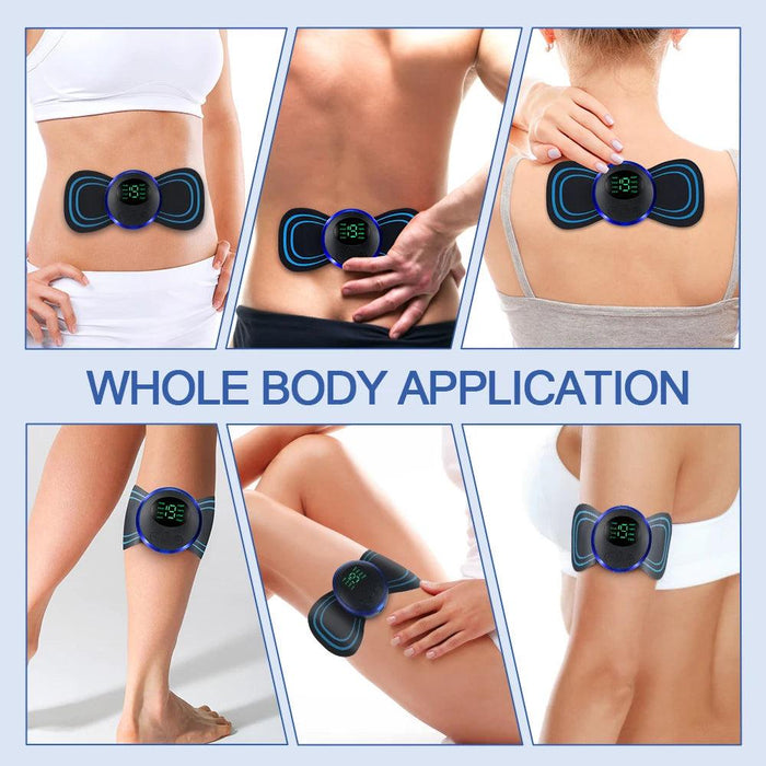 Portable Electric Neck Massager with 8 Adjustable Modes - Full Body Muscle Relaxation Stimulator