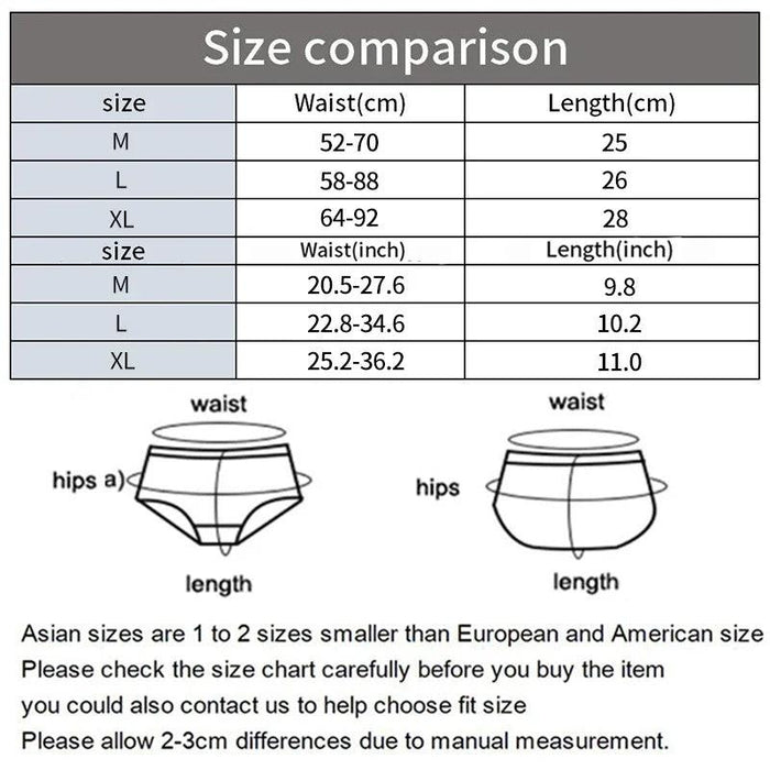 Premium 2-Pack Women's High-Waisted Seamless Satin Silk Briefs