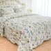 Luxurious Garden Floral 3-Piece Quilt Set - Reversible Microfiber Bedding