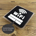 WiFi Password Reminder Acrylic 3D Sign for Public Spaces and Restaurants