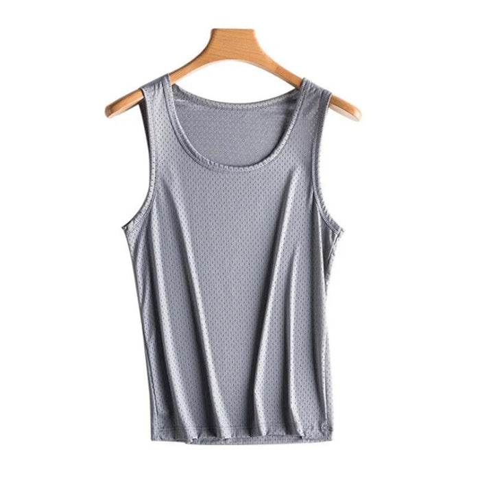 Men's Slim Fit Summer Muscle Tank Top - Quick-Drying Sleeveless Vest for Bodybuilding