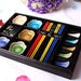 Elegant Chinese Wind Ceramic Sushi Set with Decorative Chopsticks in Luxe Gift Box