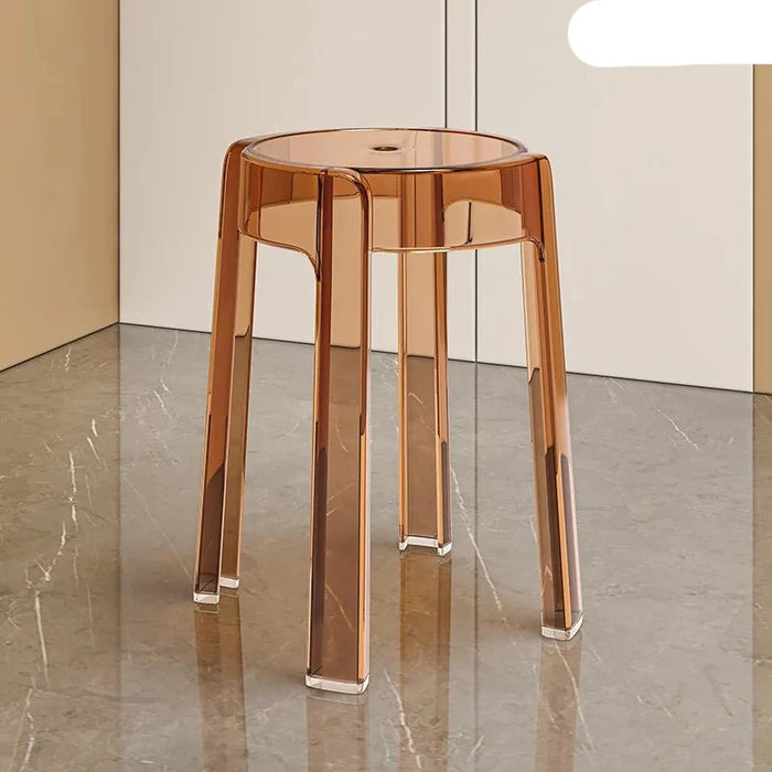 Modern Clear Acrylic Folding Stool for Stylish Living