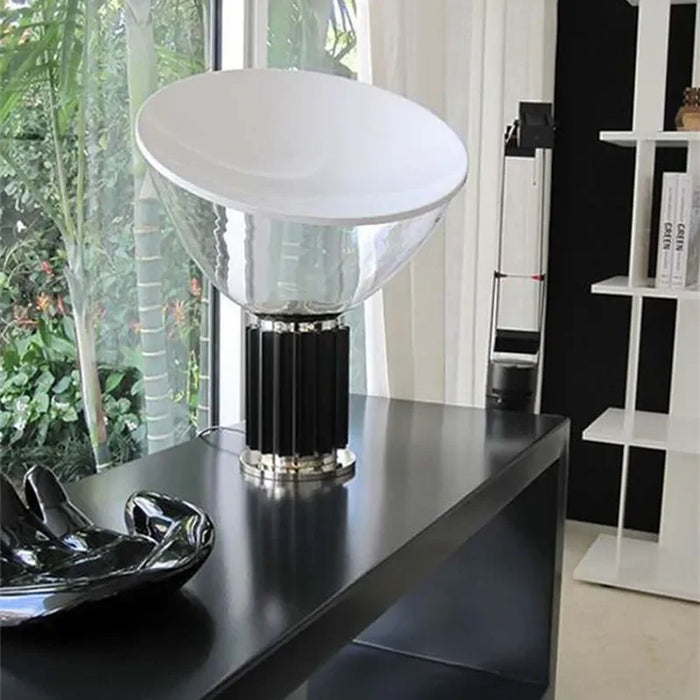 Illuminated Elegance: Italian Designer Radar Glass Table Lamp for Homes and Hospitality