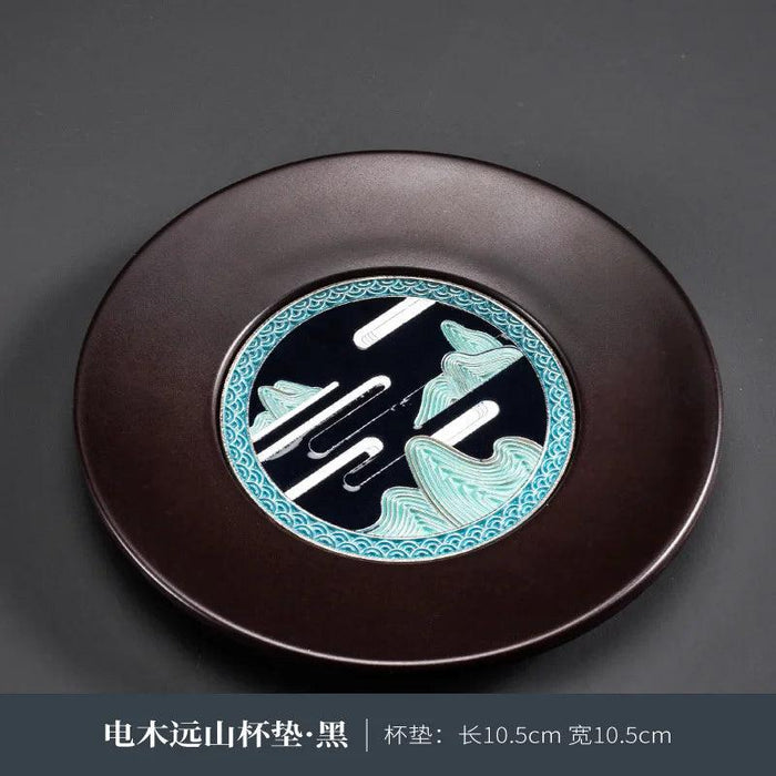 Zen-Inspired Kung Fu Tea Coasters - Heat-Insulating Round Mats for Teaware and Beverage Enjoyment