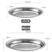 Sophisticated Stainless Steel Oval Serving Plates for an Exquisite Dining Experience