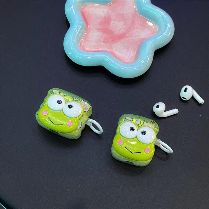 Charming Sanrio 3D Keroppi AirPods & Pro Case - Fun and Reliable Earphone Protector