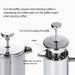 Deluxe Insulated Stainless Steel French Press - Three Sizes: 350ml, 800ml, and 1000ml