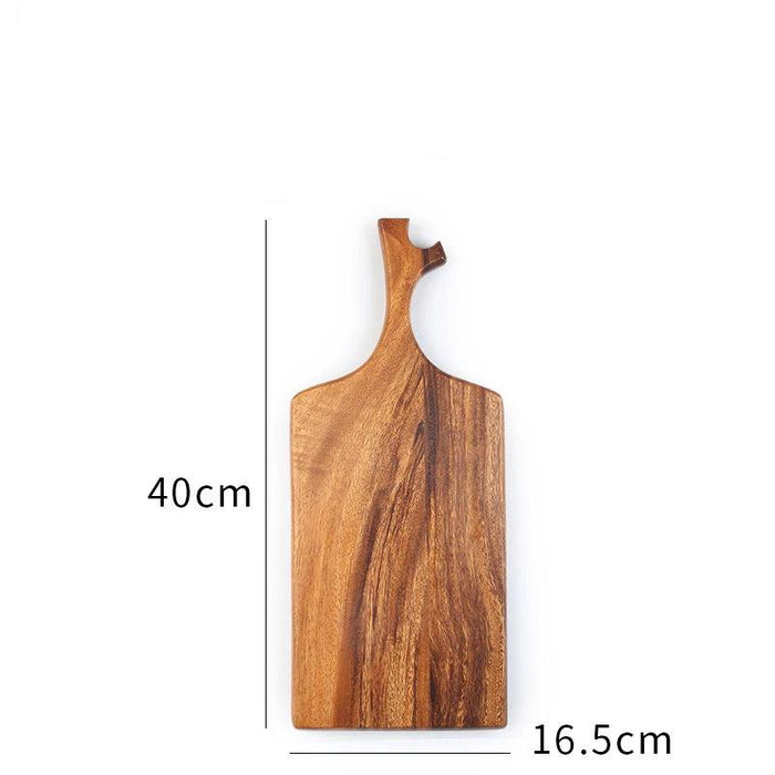 Elegant Japanese Solid Wood Serving Tray Ensemble - Beech, Acacia & Zebrawood Dining Set