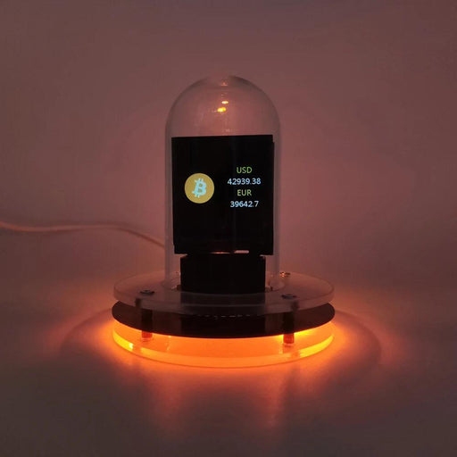 Nixie Tube Alarm Clock with RGB Lights, WIFI Weather Station, and Bitcoin Price Display