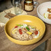 Elegant 8-Inch Porcelain Dinner Plate for Gourmet Steak, Soup, and Salad - Dishwasher and Microwave Safe for Upscale Dining