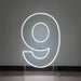 Customizable Neon LED Number Sign Set - Illuminated Decor for Events and Home