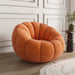 Versatile Rotating Pumpkin Plush Chair - Stylish Lounge Seating for Modern Spaces